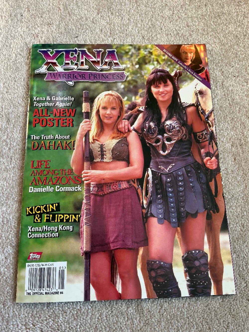 Xena Warrior Princess Magazine Topps Publishing Full Poster #4 Vintage 2000